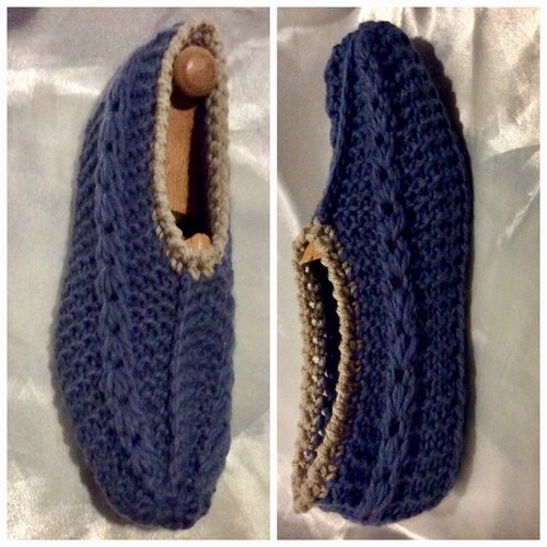 Kit à tricoter des chaussons bébé - Tricot d'intérieur