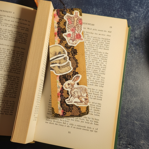 Marque page tête de mort