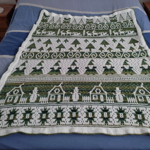 Plaid au crochet