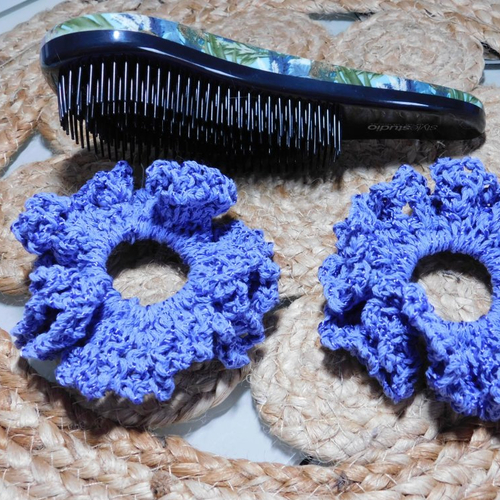 Chouchou crochet - accessoire cheveux -