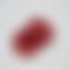 Bouton rond rouge deux trous 22 mm
