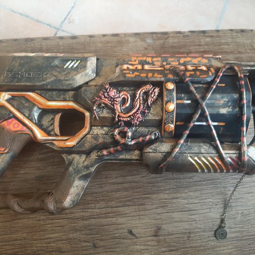 Nerf customisé – style post-apocalyptique / steampunk – idéal cosplay