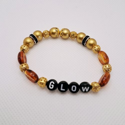 Bracelet en perles "glow"
