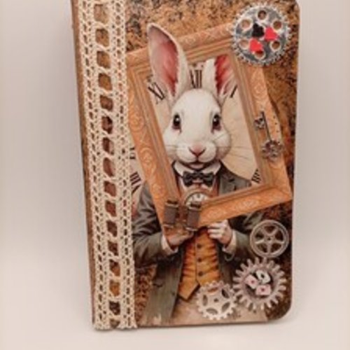 Carnet de notes "lapin gentleman steampunk"
