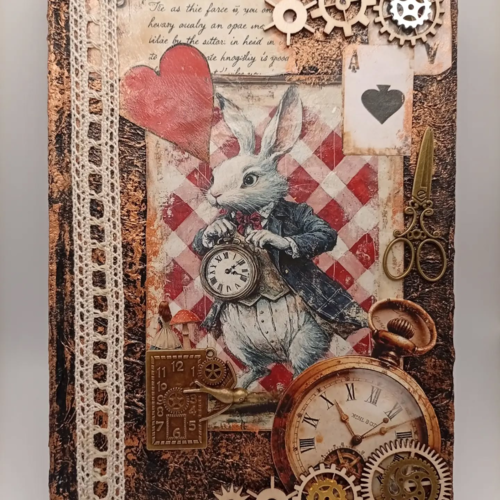 Carnet de lecture "le lapin blanc"