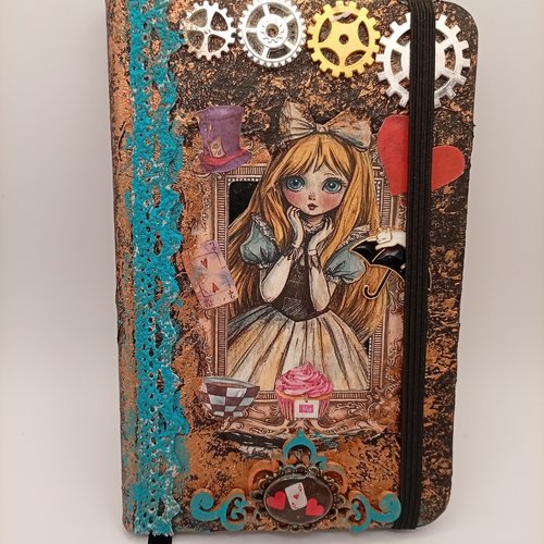 Carnet ligné "le monde d'alice", format a6