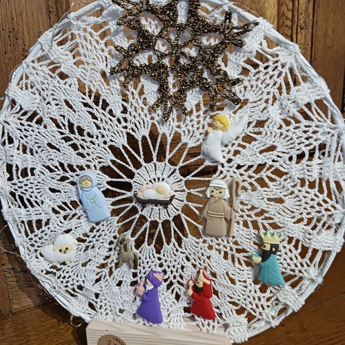 Crèche au crochet