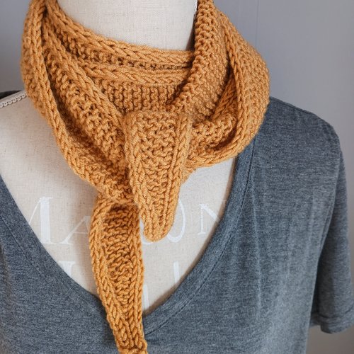 Mini scarf moutarde