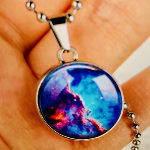 Pendentif boule en verre
