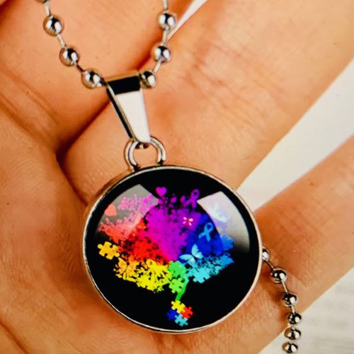 Pendentif boule en verre