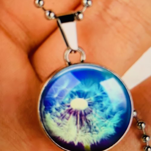 Pendentif boule en verre