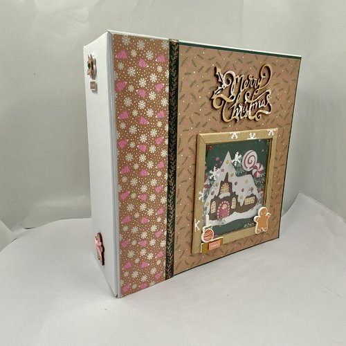 Album scrapbooking pop up noël pain d’epice