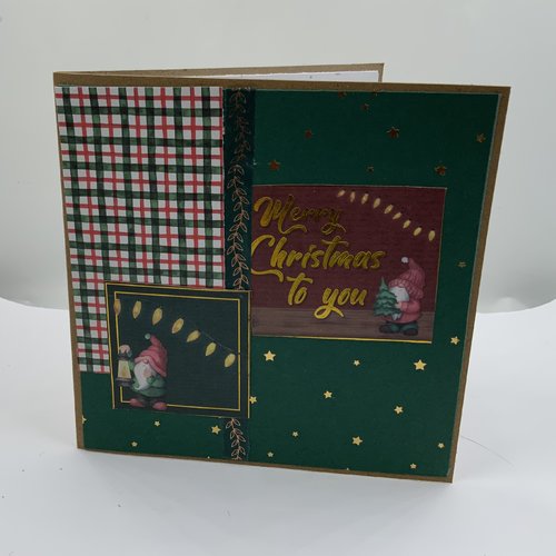 Carte de noël scrapbooking pop up