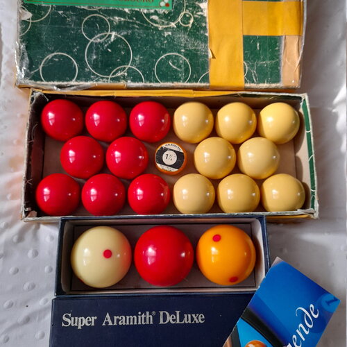 Jeu 3 billes billard état neuf-aramith de luxe-jeu de billes pétanque-vintage pur original-made in belgium-billard français-féte des péres