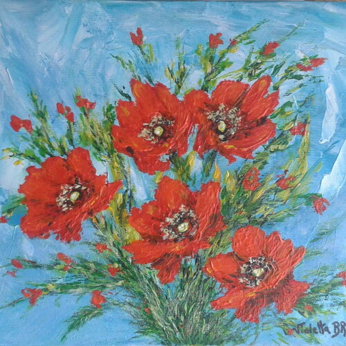 Tableau fleurs du jardin