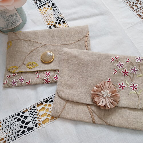 Pochette pur lin