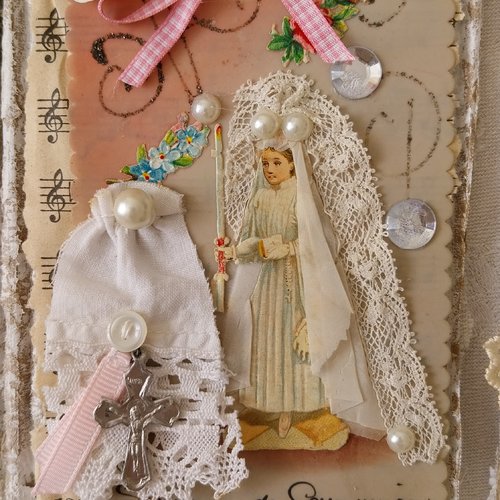 Couvertures de journal,art textile petit format fait main