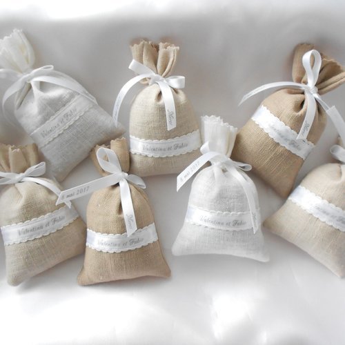 Sachet de lavande de provence personnalisé - collection "campagne chic"
