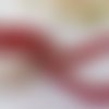 Perles en verre peint craquelé 8 mm rouge x 20