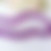 Perles en verre dépoli 8 mm violet foncé x 20