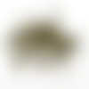 Clous tige à tête plate 5 cm bronze x 50
