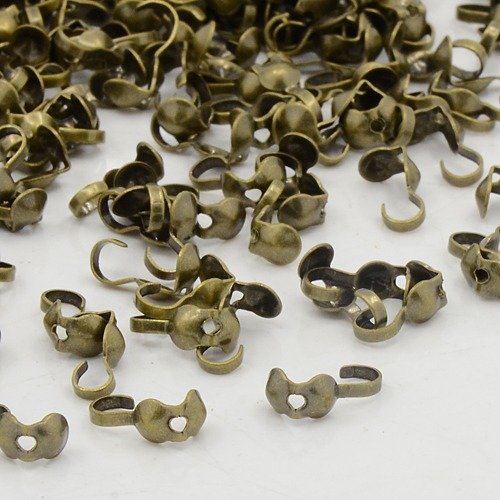Caches nœud bronze avec crochet x 100