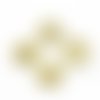 Coupelles filigrane fleur dorées 8 mm x 20