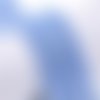 Perles pâte polymère rondelle 6/7 mm bleu ciel x 22
