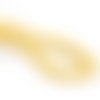 Perles en verre à facette 8 x 6 mm jaune moutarde opaque x 20