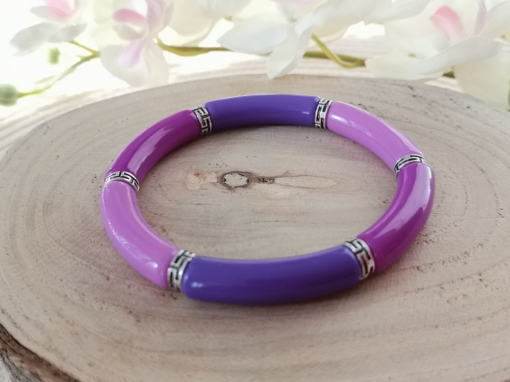 Kit bracelet perles tube incurvé - Un grand marché