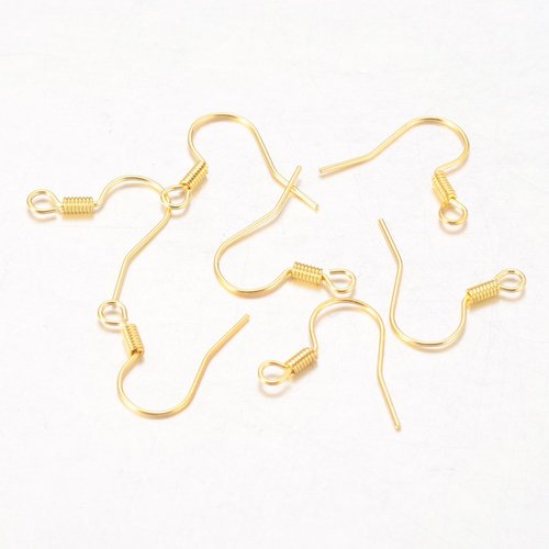 Crochets d'oreilles dorés 17 mm x 50