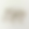 50 anneaux 4 mm argent mat