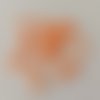 Perles en verre effet caoutchouc 8 mm orange x 20- fin de série