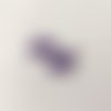 Breloque sequins émail demi rond 18 mm violet x 2