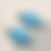 2 pendentifs sequin émail losange 16 x 10 mm bleu