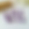 Perles en verre ronde 8 mm violet x 20