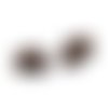 20 fermoirs griffes 10 mm cuivre rouge
