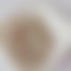 10 boutons résine 4 trous 10 mm crème