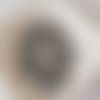 10 boutons résine 4 trous 10 mm gris