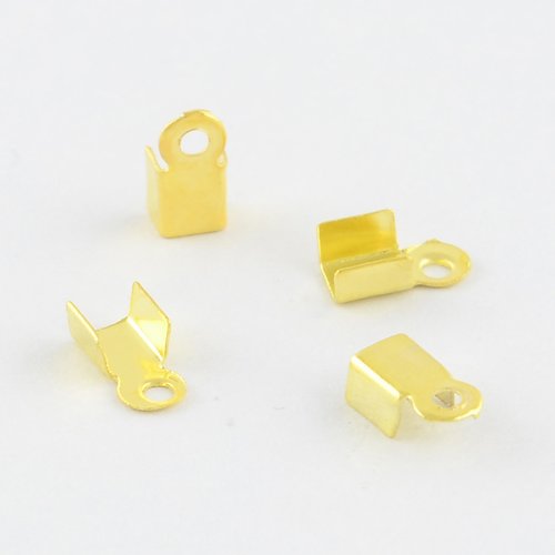 100 embouts serre fil doré 6 x 2.2 mm doré