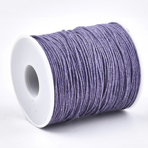 Fil coton ciré lilas 1 mm x 2 m