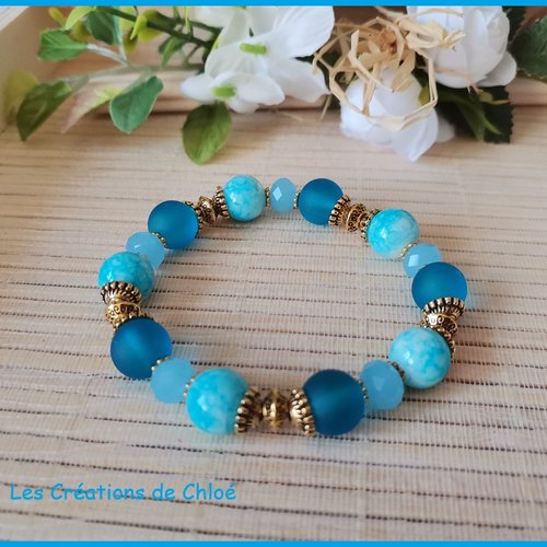 Kit bracelet fil élastique et perles en verre