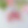 50 perles en verre tréfilé 4 mm rose