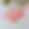 50 perles en verre ronde 4 mm orange vif brillantes