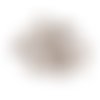 50 coupelles fleur 6.5 mm bronze