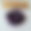 Fil coton ciré violet indigo 1 mm x 5 m