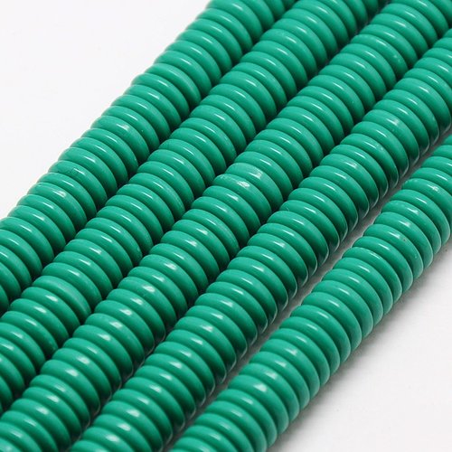 50 perles rondelle 6 mm verte