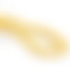 20 perles en verre à facette 8 x 6 mm jaune moutarde opaque