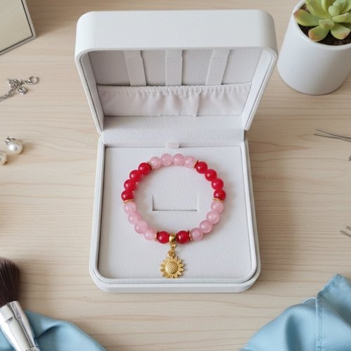 Kit bracelet fil élastique et perles en verre