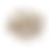 30 coupelles fleur 6 mm bronze motif pétale